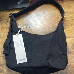 Black Nylon Shoulder Bag-Mini